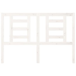 WEZGŁOWIE ŁÓŻKA BIAŁE 126X4X100CM DREWNO SOSNOWE