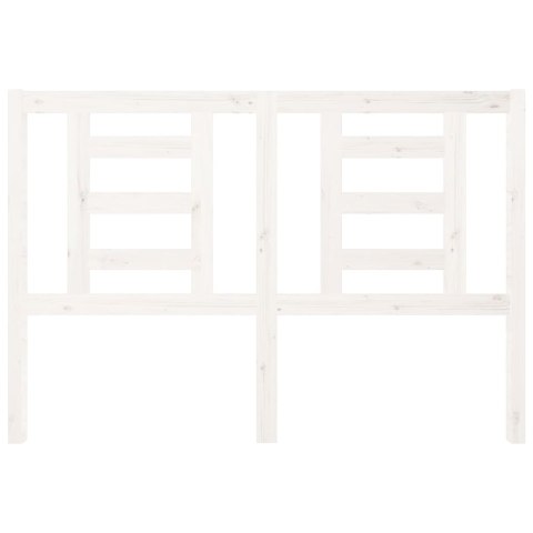 WEZGŁOWIE ŁÓŻKA BIAŁE 126X4X100CM DREWNO SOSNOWE