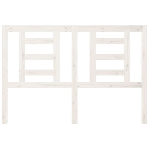 WEZGŁOWIE ŁÓŻKA BIAŁE 146X4X100CM DREWNO SOSNOWE