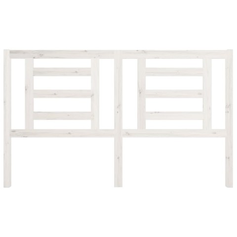 WEZGŁOWIE ŁÓŻKA BIAŁE 166X4X100CM DREWNO SOSNOWE