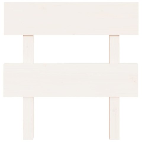 WEZGŁOWIE ŁÓŻKA BIAŁE 935X3X81CM DREWNO SOSNOWE