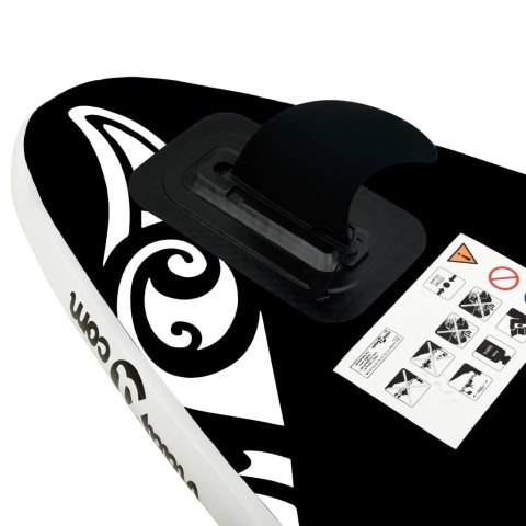 NADMUCWANA DESKA SUP Z ZESTAWEM 305X76X15CM CZARNA