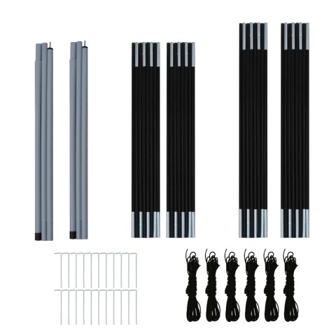 NAMIOT TURYSTYCZNY 6-OSOBOWY SZARO-POMARAŃCZOWY