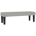 ŁÓŻKO KONTYNENTALNE Z MATERACEM 200X200CM JASNOSZARE TKANINA