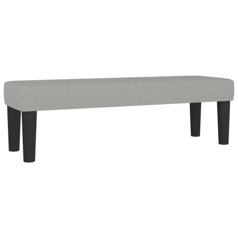 ŁÓŻKO KONTYNENTALNE Z MATERACEM 200X200CM JASNOSZARE TKANINA