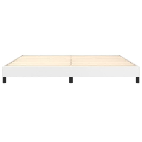 RAMA ŁÓŻKA BIAŁE 200X200CM SKÓRA