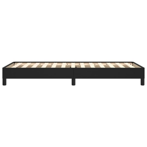 RAMA ŁÓŻKA CZARNA 100X200CM SKÓRA