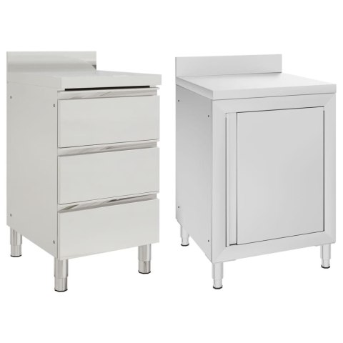 SZAFKI GASTRONOMICZNE 2SZT STAL NIERDZEWNA