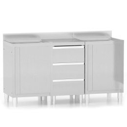 SZAFKI GASTRONOMICZNE 3SZT STAL NIERDZEWNA