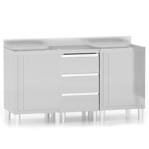 SZAFKI GASTRONOMICZNE 3SZT STAL NIERDZEWNA