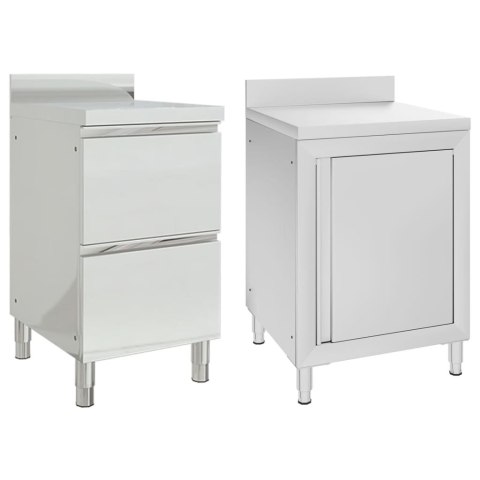 SZAFKI GASTRONOMICZNE 2SZT STAL NIERDZEWNA