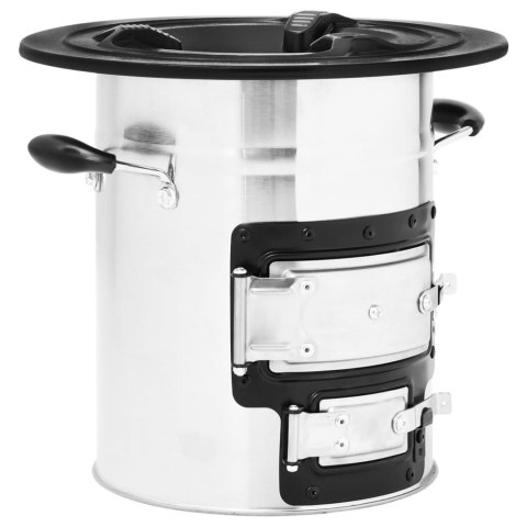 PIECYK KEMPINGOWY NA DREWNO 515X35X30,5CM STAL NIERDZEWNA