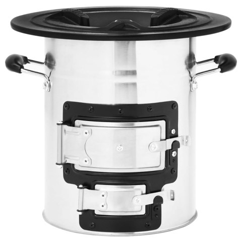 PIECYK KEMPINGOWY NA DREWNO 515X35X30,5CM STAL NIERDZEWNA