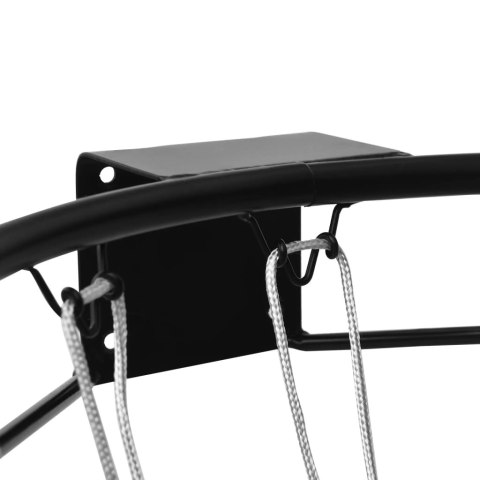 OBRĘCZ DO KOSZYKÓWKI CZARNA 45CM STALOWA