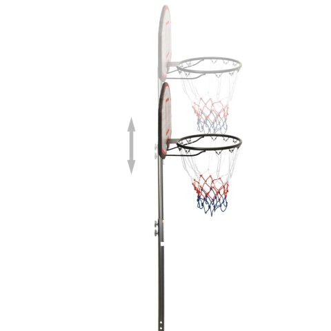 STOJAK DO KOSZYKÓWKI CZARNY 216-250CM POLIETYLEN