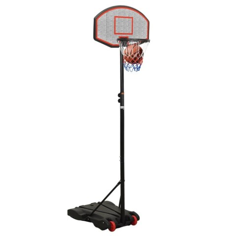 STOJAK DO KOSZYKÓWKI CZARNY 216-250CM POLIETYLEN