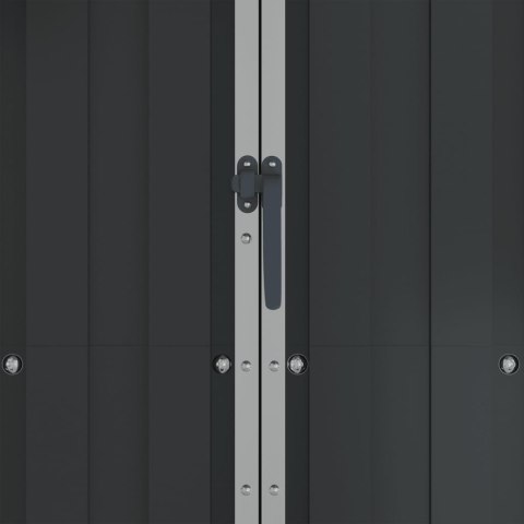 SZOPA OGRODOWA ANTRACYT 107,5X46X183CM STAL GALWANIZOWANA