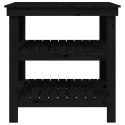 STOLIK ROBOCZY CZARNY 78,5X50X80CM DREWNO SOSNOWE