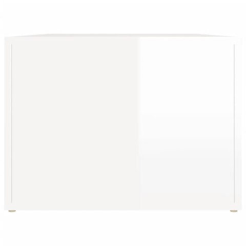 STOLIK KAWOWY BIAŁY POŁYSK 80X50X36CM