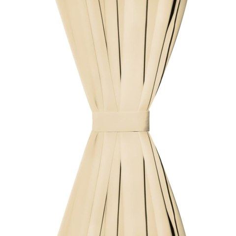 ZASŁONY ZMIKROSATYNY 2SZT Z PĘTELKAMI 140X175CM BEŻOWE