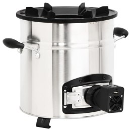 KUCHENKA NA DREWNO Z WENTYLATOREM USB STAL 35,5X26X28CM