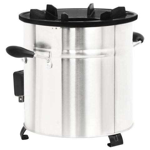 KUCHENKA NA DREWNO Z WENTYLATOREM USB STAL 35,5X26X28CM