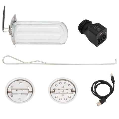 KUCHENKA NA DREWNO Z WENTYLATOREM USB STAL 35,5X26X28CM