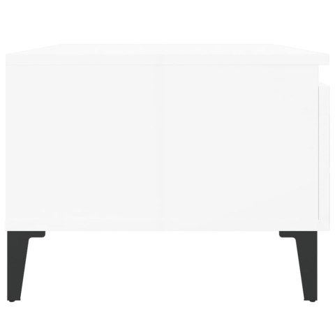 STOLIKI BOCZNE 2SZT POŁYSK BIAŁE 50X46X35CM