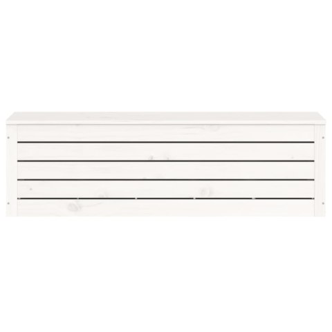 SKRZYNIA DO PRZECHOWYWANIA BIAŁA 109X36,5X33CM LITA SOSNA