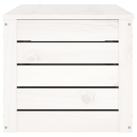 SKRZYNIA DO PRZECHOWYWANIA BIAŁA 109X36,5X33CM LITA SOSNA