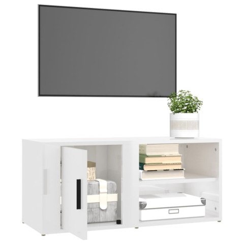 SZAFKI POD TV 2SZT BIAŁE POŁYSK 80X315X36CM