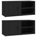 SZAFKI POD TELEWIZOR 2SZT CZARNE 80X315X36,5CM