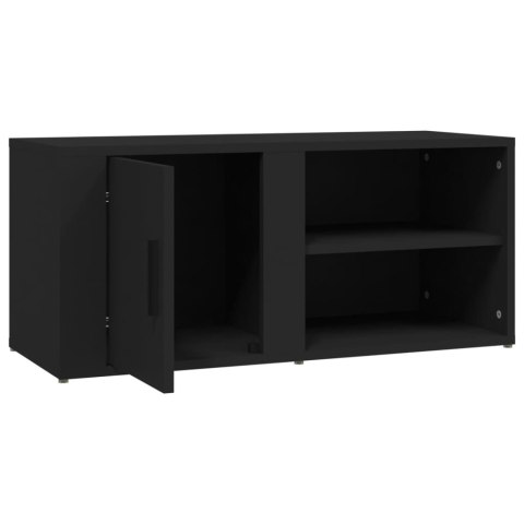 SZAFKI POD TELEWIZOR 2SZT CZARNE 80X315X36,5CM