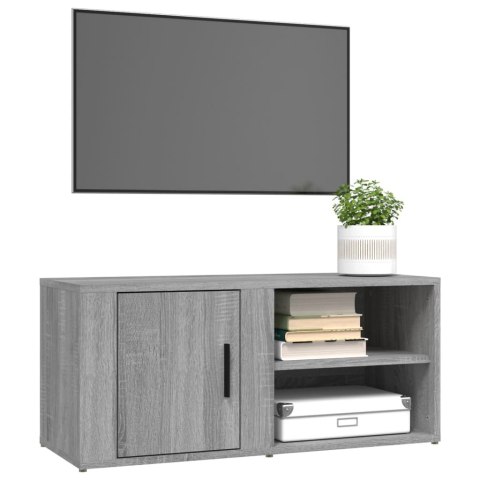 SZAFKI POD TELEWIZOR 2SZT SZARY DĄB SONOMA 80X315X36,5CM