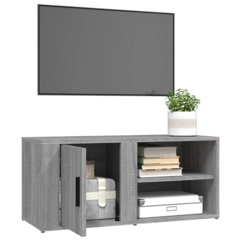 SZAFKI POD TELEWIZOR 2SZT SZARY DĄB SONOMA 80X315X36,5CM