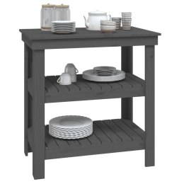 STOLIK ROBOCZY SZARY 78,5X50X80CM DREWNO SOSNOWE