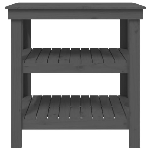 STOLIK ROBOCZY SZARY 78,5X50X80CM DREWNO SOSNOWE