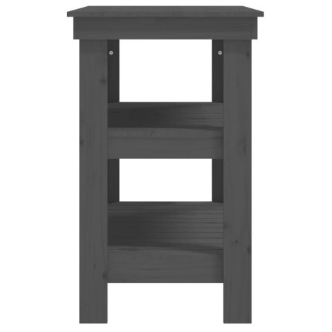 STOLIK ROBOCZY SZARY 78,5X50X80CM DREWNO SOSNOWE