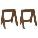 STOŁKI 2SZTMIODOWY BRĄZ 40X40X45CM DREWNO SOSNOWE