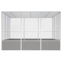 WOLIERA SZARA 302,5X324,5X2115CM GALWANIZOWANA STAL