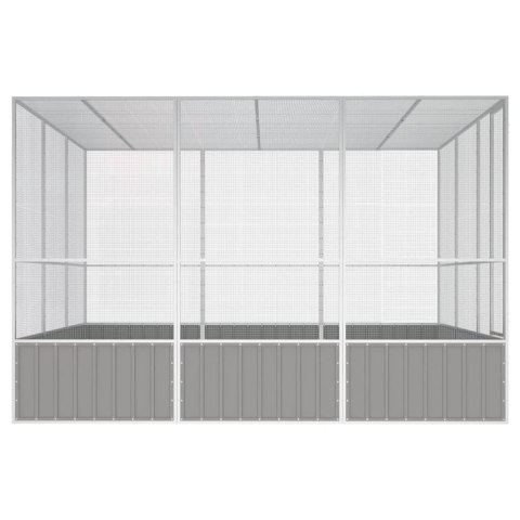 WOLIERA SZARA 302,5X324,5X2115CM GALWANIZOWANA STAL