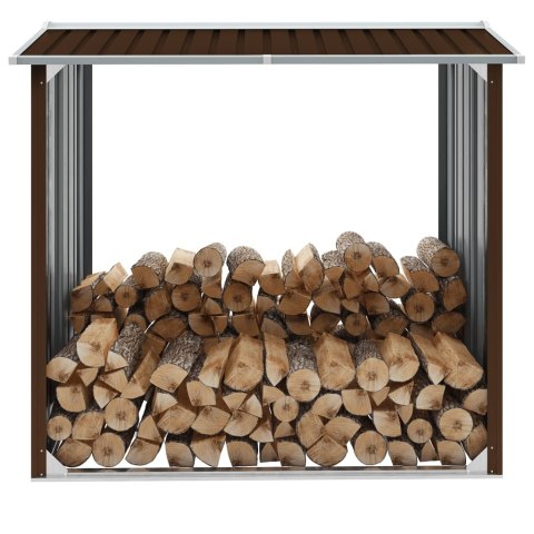 WIATA NA DREWNO STAL GALWANIZOWANA 172X91X154CM BRĄZOWA