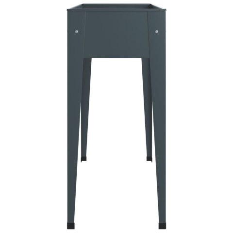 DONICA OGRODOWA SZARA 100,5X40,5X90CM GALWANIZOWANA STAL