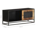 SZAFKA POD TV 90X30X40CM SUROWE DREWNO MANGO