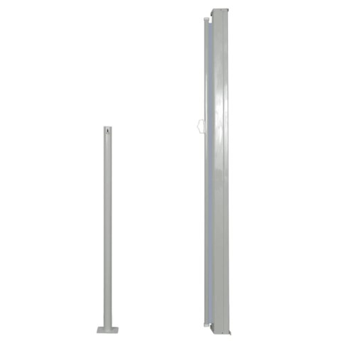 ZWIJANA MARKIZA BOCZNA 140X300CM SZARA