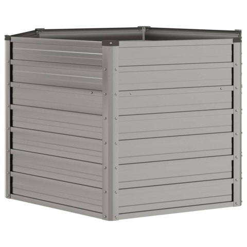 DONICA OGRODOWA SZARA 129X129X77CM STAL KORTENOWSKA