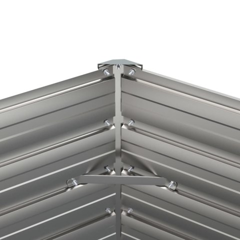 DONICA OGRODOWA SZARA 129X129X77CM STAL KORTENOWSKA