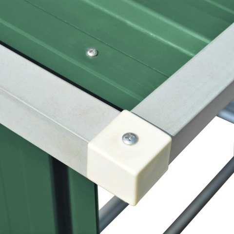 WIATA NA DREWNO STAL GALWANIZOWANA 163X83X154CM ZIELONA
