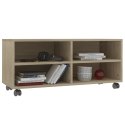 SZAFKA POD TV Z KÓŁKAMI DĄB SONOMA 90X35X35