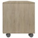 SZAFKA POD TV Z KÓŁKAMI DĄB SONOMA 90X35X35